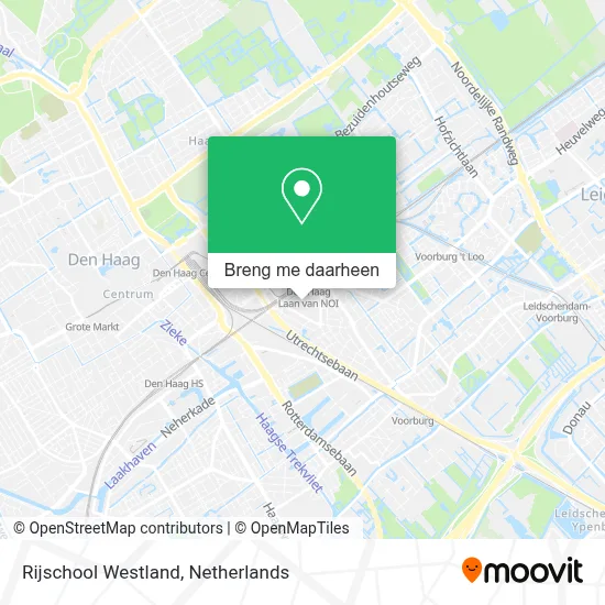 Rijschool Westland kaart