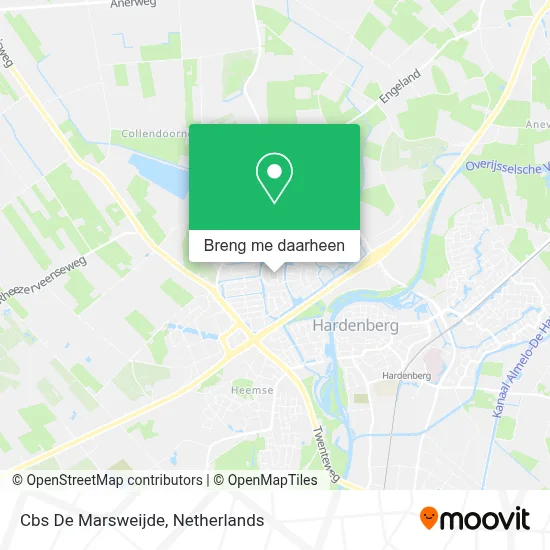 Cbs De Marsweijde kaart