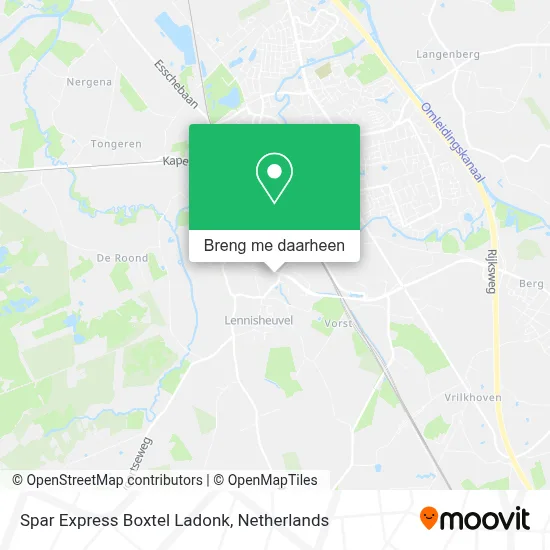 Spar Express Boxtel Ladonk kaart