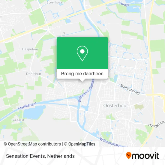 Sensation Events kaart