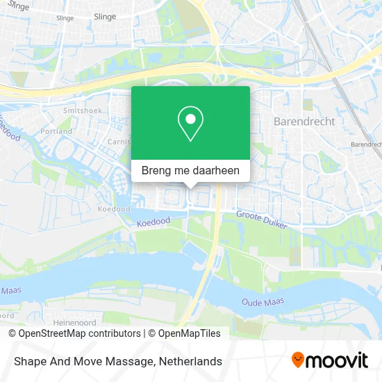 Shape And Move Massage kaart