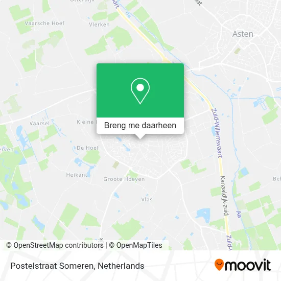 Postelstraat Someren kaart