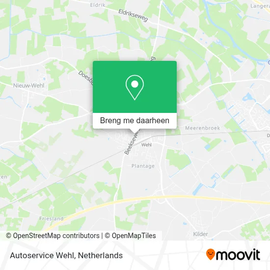 Autoservice Wehl kaart