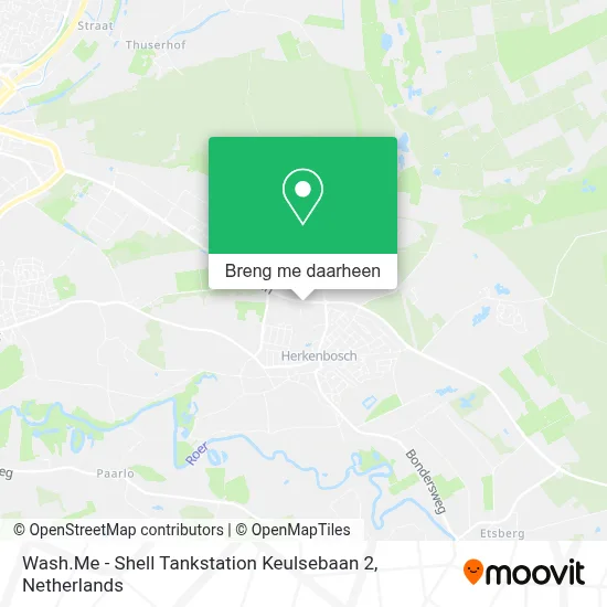 Wash.Me - Shell Tankstation Keulsebaan 2 kaart