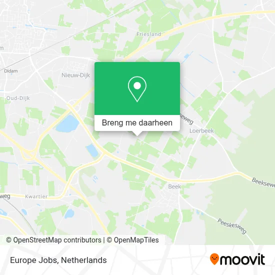 Europe Jobs kaart