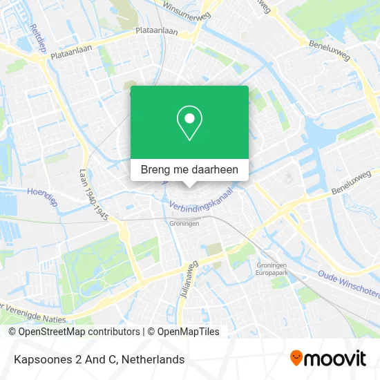 Kapsoones 2 And C kaart