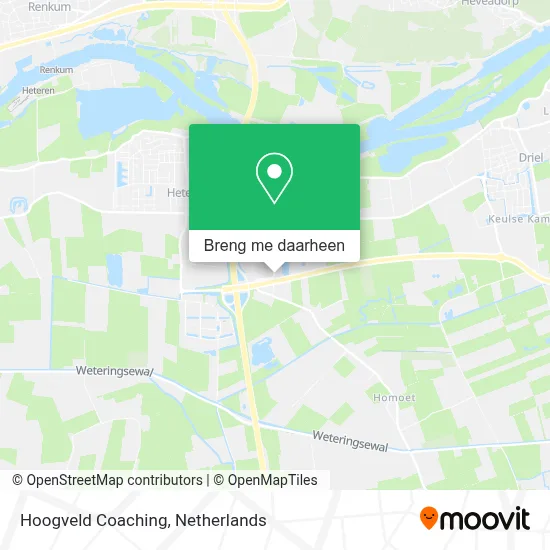 Hoogveld Coaching kaart