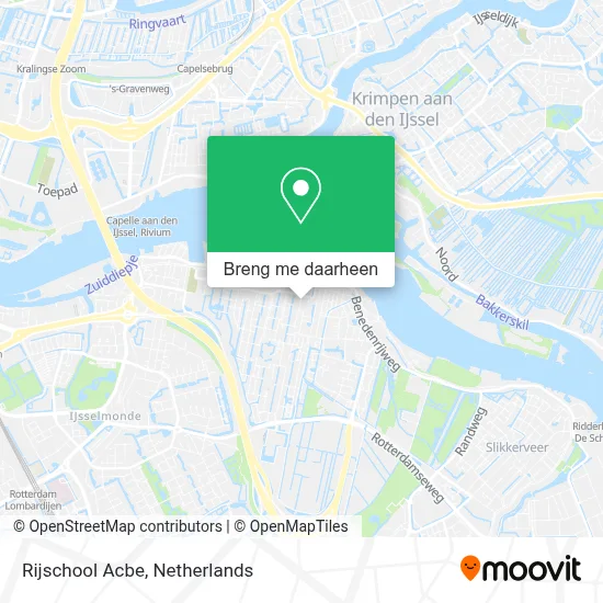 Rijschool Acbe kaart