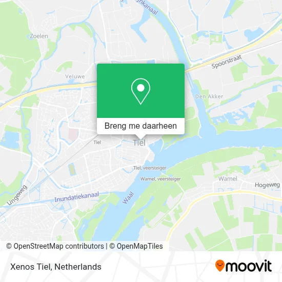 Xenos Tiel kaart