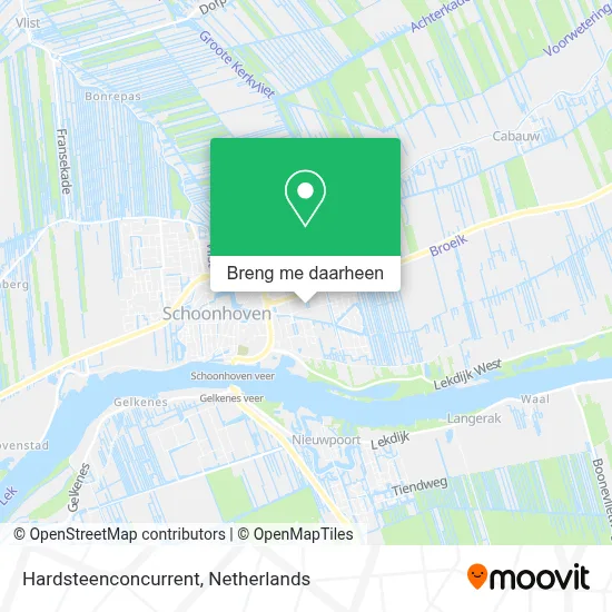 Hardsteenconcurrent kaart