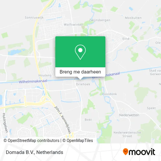 Domada B.V. kaart