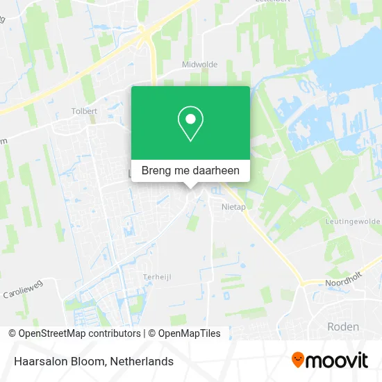 Haarsalon Bloom kaart