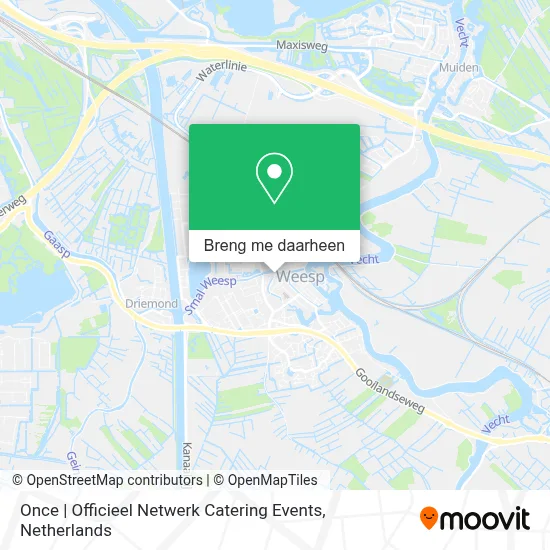 Once | Officieel Netwerk Catering Events kaart