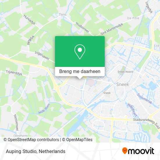 Auping Studio kaart