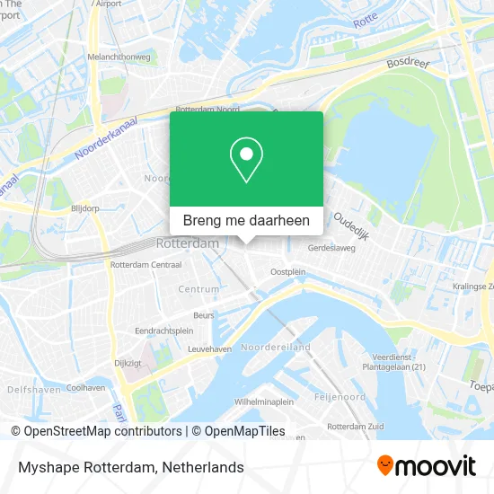 Myshape Rotterdam kaart