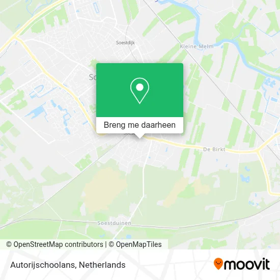 Autorijschoolans kaart