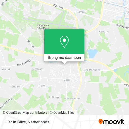 Hier In Gilze kaart