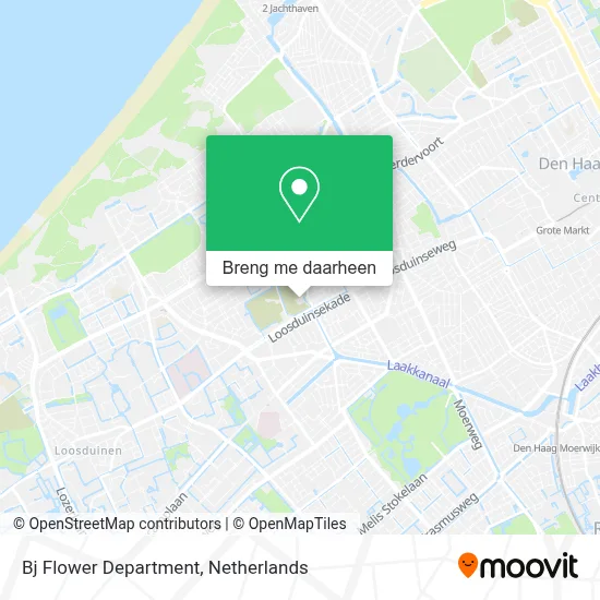Bj Flower Department kaart
