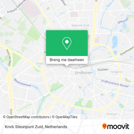 Knvb Steunpunt Zuid kaart
