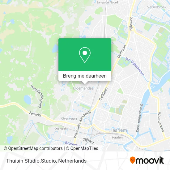 Thuisin Studio.Studio kaart
