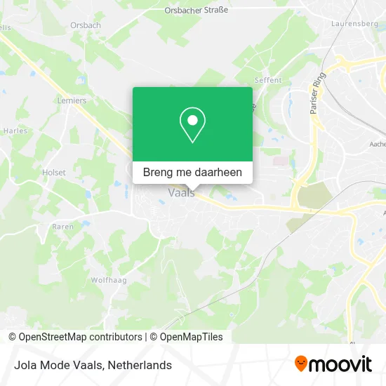 Jola Mode Vaals kaart