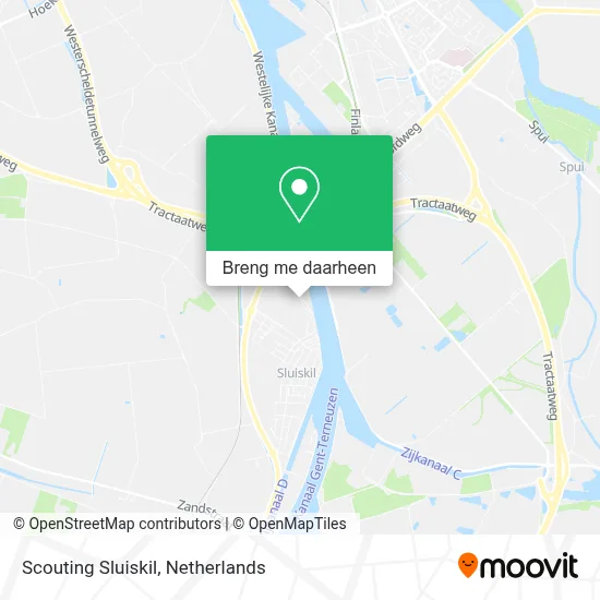 Scouting Sluiskil kaart