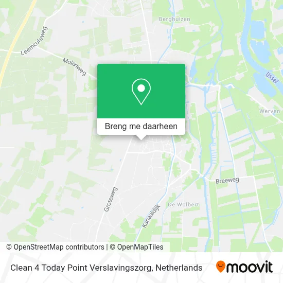 Clean 4 Today Point Verslavingszorg kaart
