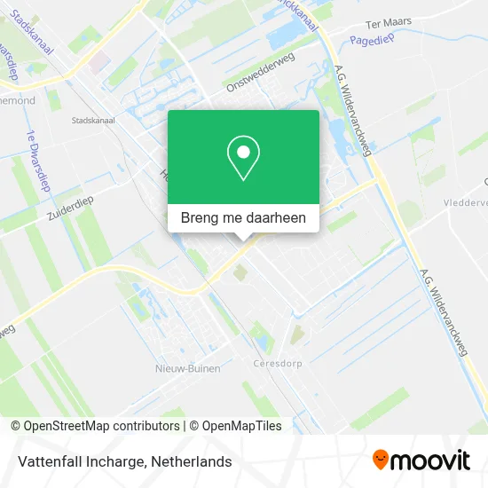 Vattenfall Incharge kaart