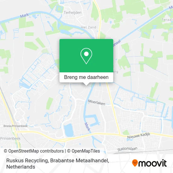 Ruskus Recycling, Brabantse Metaalhandel kaart
