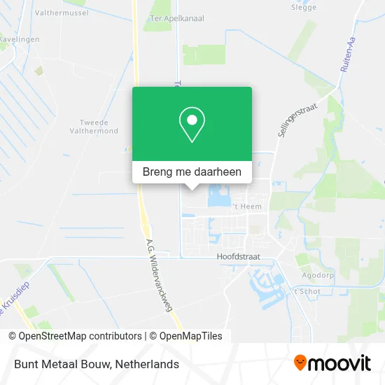 Bunt Metaal Bouw kaart
