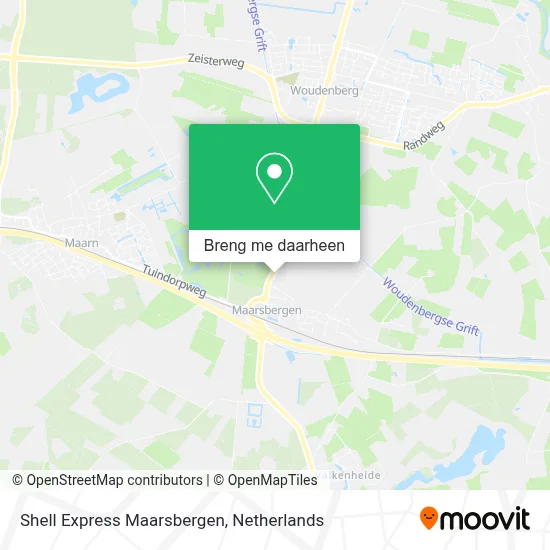 Shell Express Maarsbergen kaart