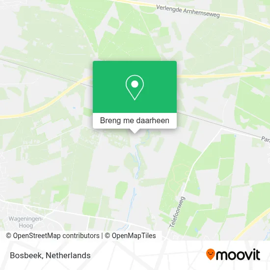 Bosbeek kaart