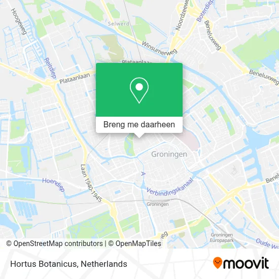Hortus Botanicus kaart