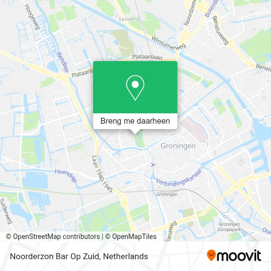Noorderzon Bar Op Zuid kaart