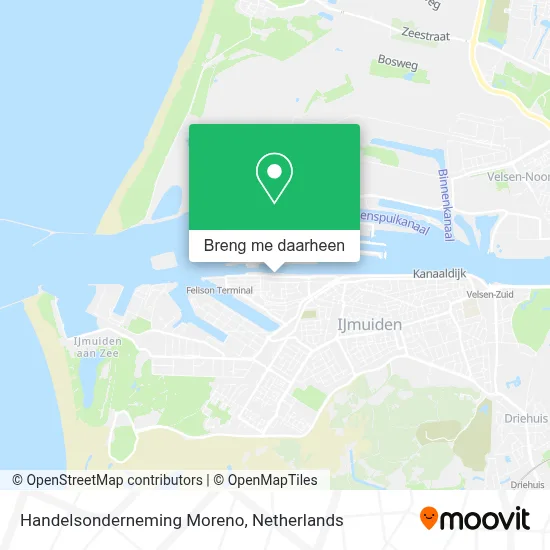 Handelsonderneming Moreno kaart
