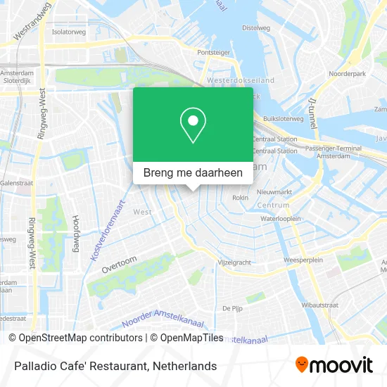 Palladio Cafe' Restaurant kaart