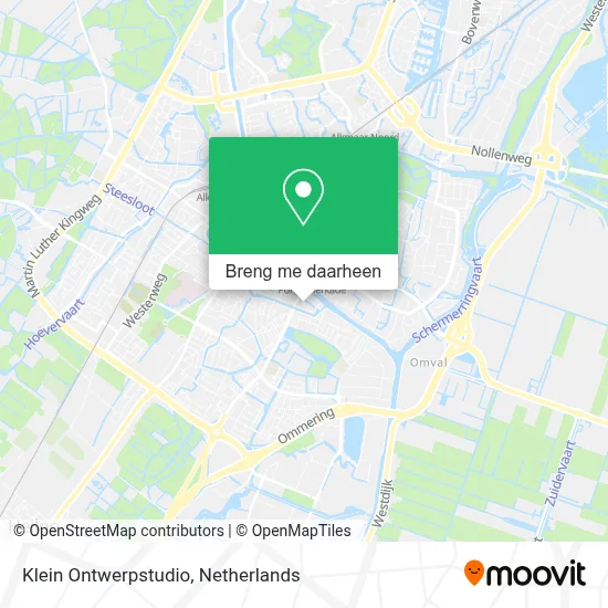 Klein Ontwerpstudio kaart