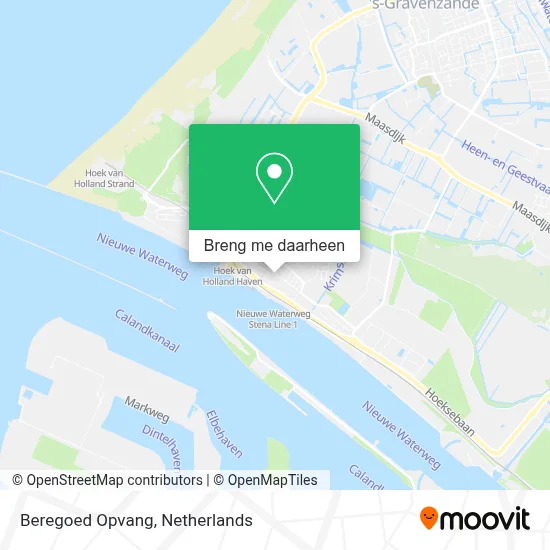 Beregoed Opvang kaart
