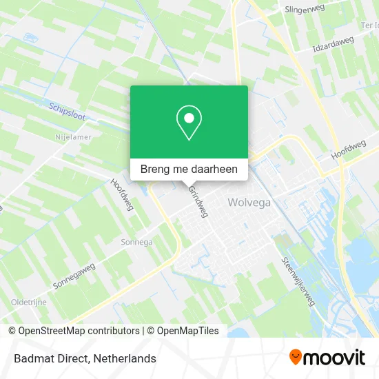 Badmat Direct kaart
