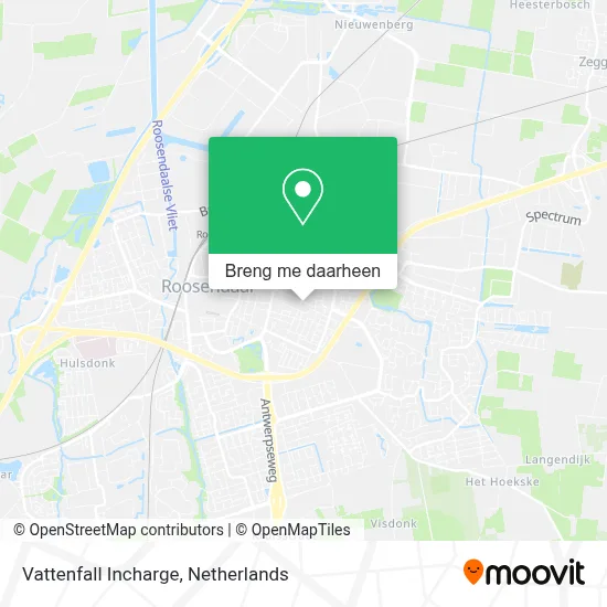 Vattenfall Incharge kaart