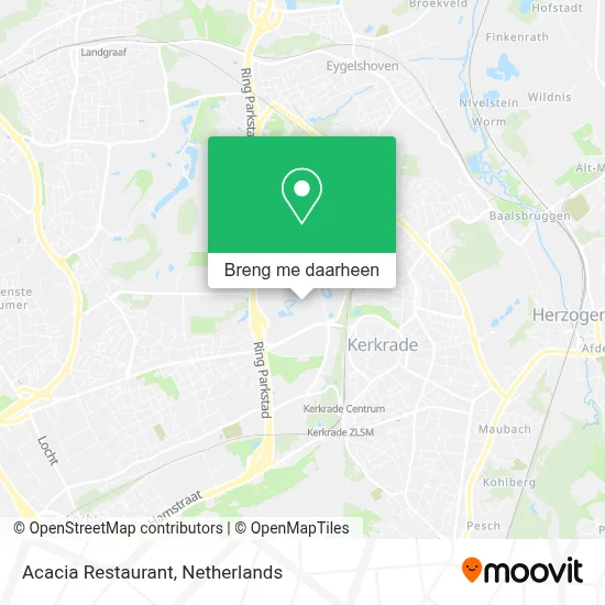 Acacia Restaurant kaart