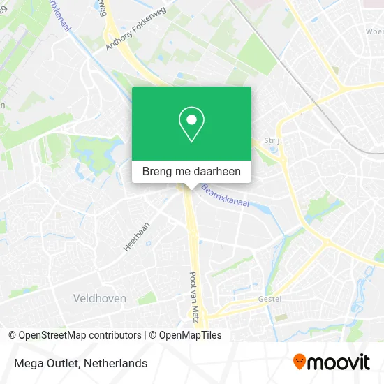 Mega Outlet kaart