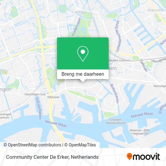 Community Center De Erker kaart