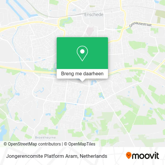 Jongerencomite Platform Aram kaart