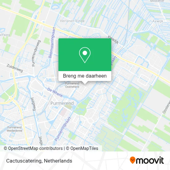 Cactuscatering kaart