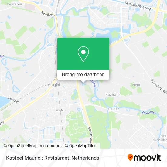 Kasteel Maurick Restaurant kaart