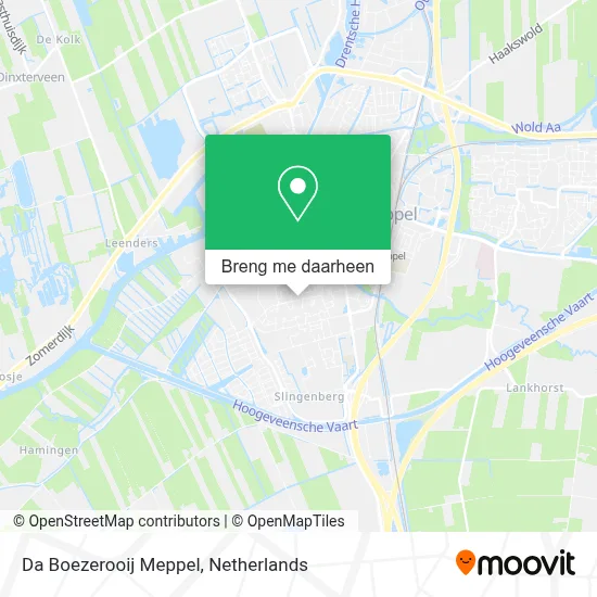 Da Boezerooij Meppel kaart