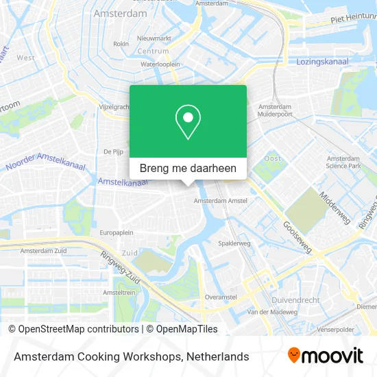 Amsterdam Cooking Workshops kaart