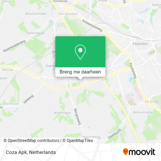 Coza Apk kaart