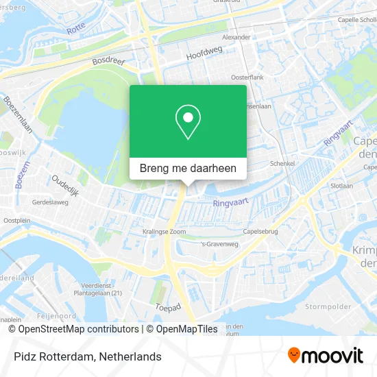Pidz Rotterdam kaart